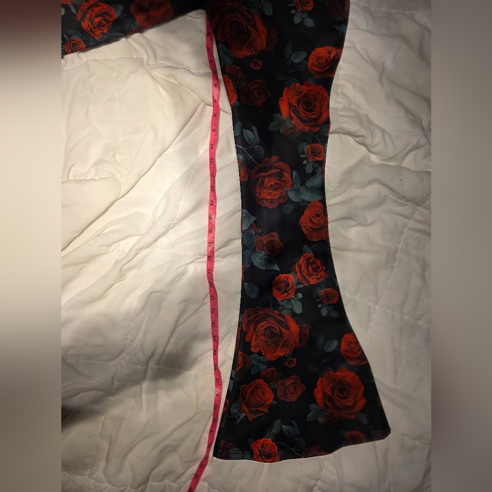 Current Mood Red Rose Print Pants - Picture 7 of 7